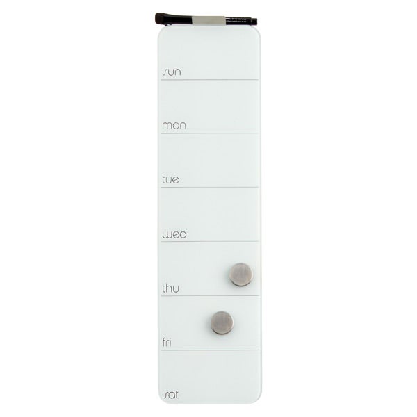 Weekly Glass Dry Erase Board The Container Store