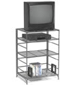 4-Shelf Iron Folding Media Center