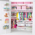 White elfa décor Girl's Reach-In Closet White elfa décor Girl's Reach-In Closet