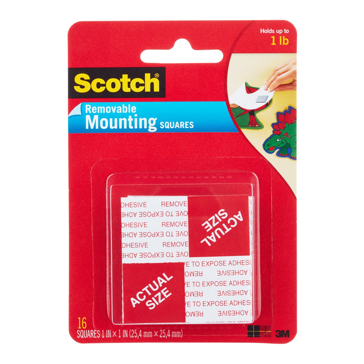 Scotch Removable Mounting Squares The Container Store
