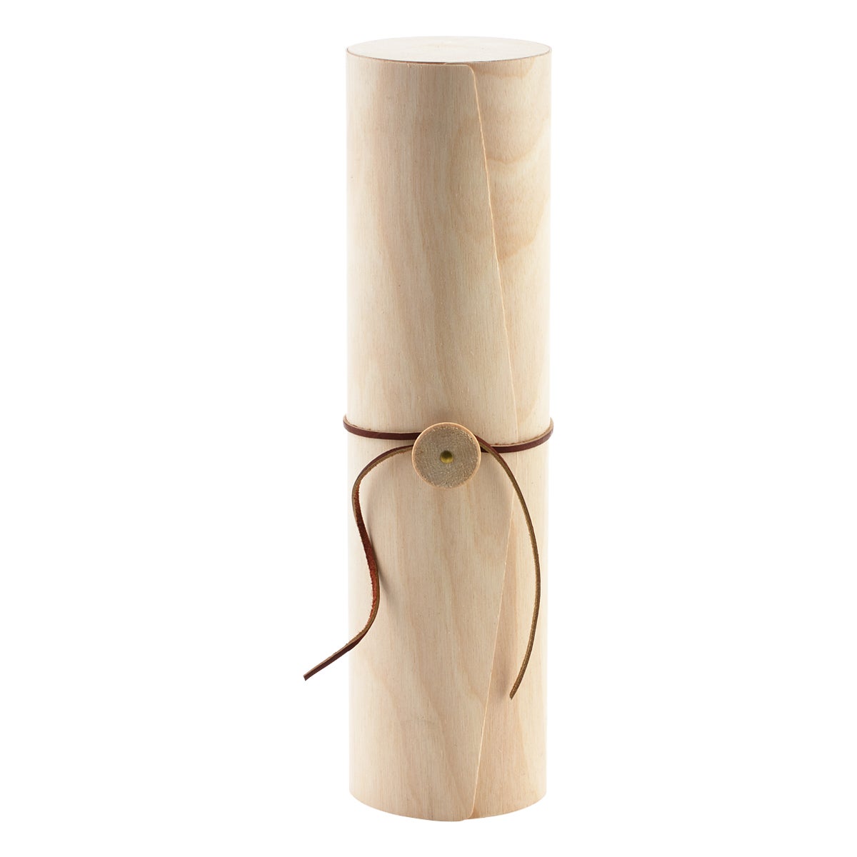 Birch Veneer Wine Bottle Cylinder The Container Store