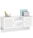 Wall-Mounted Enameled QBO&reg; Steel Cube Credenza