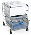 Platinum elfa Mesh File Carts