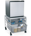 Platinum elfa Mesh Compact Fridge Cart