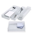 White Mesh Drawer Organizers