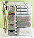 White elfa Mesh Craft Organizer