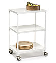 InterMetro&reg; Solid Shelf Serving Cart