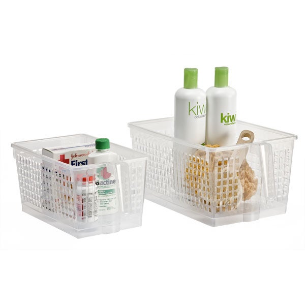 Clear Handled Baskets