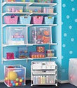 White elfa Toy Storage