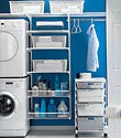 White elfa Laundry Room White elfa Laundry Room