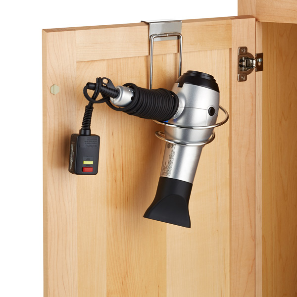 Overcabinet Hair Dryer Holder