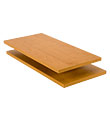 Sycamore Melamine Shelves
