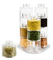 Acrylic 12-Bottle Spice Carousel
