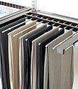 Walnut elfa d&eacute;cor Gliding Pant Rack