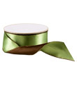 Parsley & Cocoa Double Satin Wired Ribbon