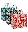 Asian Floral Handled Tote