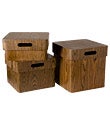 Hudson Walnut Storage Boxes