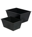 Black Recycled Bins