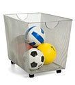 Silver Mesh Rolling Bin
