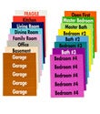Scotch&reg; Color-Coaded Room Labels