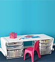 elfa Mesh Kids' Coloring Table with Rounded Corners