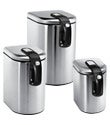 simplehuman&reg; Stainless Steel Canisters