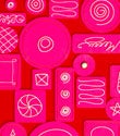 Pink Merry Chocolates Gift Wrap
