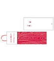 Red Woodgrain Gift Tags