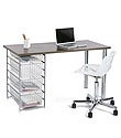 Platinum & Driftwood elfa Component Desk