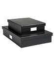 Black Punctuate Office Storage Boxes