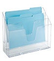 Translucent 3-Section Vertical File