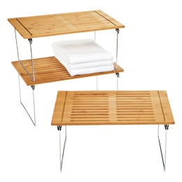  Bamboo Stacking Shelves