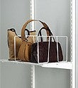 White elfa Ventilated Shelf Dividers