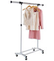Brushed Chrome Garment Rack
