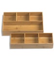 Bamboo Drawer Organizer Trays
