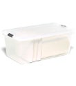 22.75 gal. Clear Tote with Locking Lid