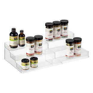 iDESIGN™ Expandable Linus™3-Tier Cabinet Organizer Clear