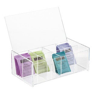 8-Compartment Acrylic Tea Box