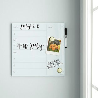 U Brands® Square Weekly Dry Erase Board White