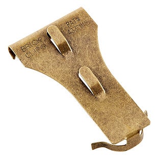 Brick Clip® Brick Clip® Standard Size Brass Pkg/2