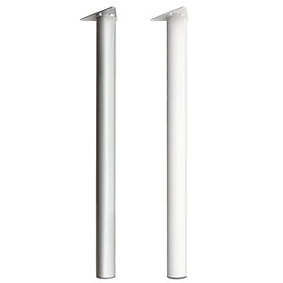 Elfa Classic® Desk Leg for Melamine Desktop Platinum