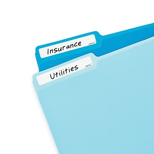 File Folder Erasable Labels Pkg/80