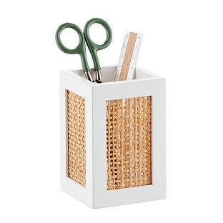 Artisan Rattan Cane Pencil Cup