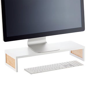 Artisan Rattan Cane Monitor Stand