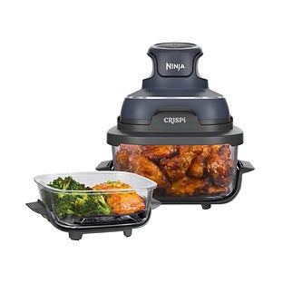 Ninja&reg; Crispi 4-in-1 Portable Glass Air Fryer Black