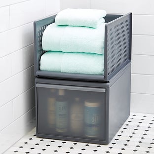 like-it® Modular Tall Narrow Bin Smoke
