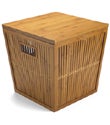 Bamboo Lattice Storage Stool