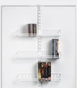 White elfa Door & Wall Rack System for Media