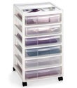 6-Case Scrapbook Cart