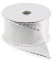 Silver Sheer Wired Ribbon